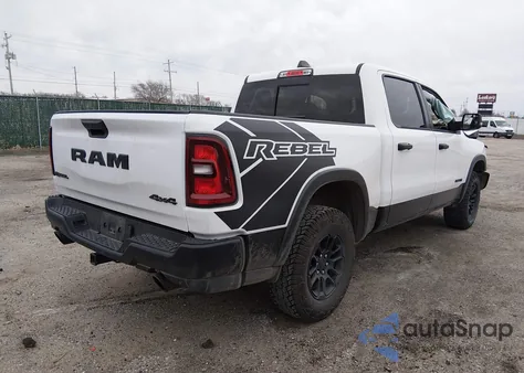 2025 Ram 1500 Rebel 4X4 5'7 Box z USA, uszkodzony, nr VIN 1C6SRFLP8SN574613